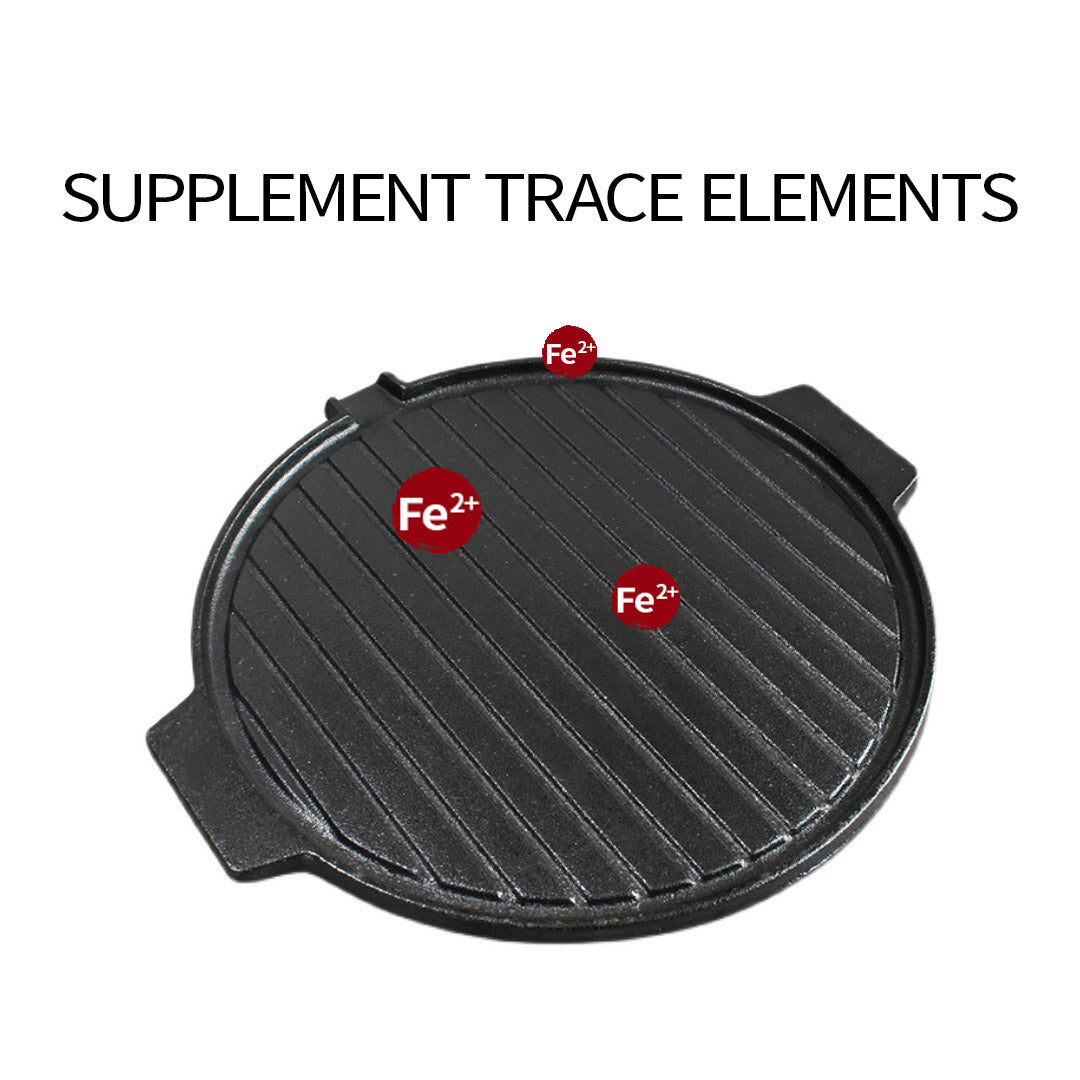 Round Cast Iron BBQ Pan