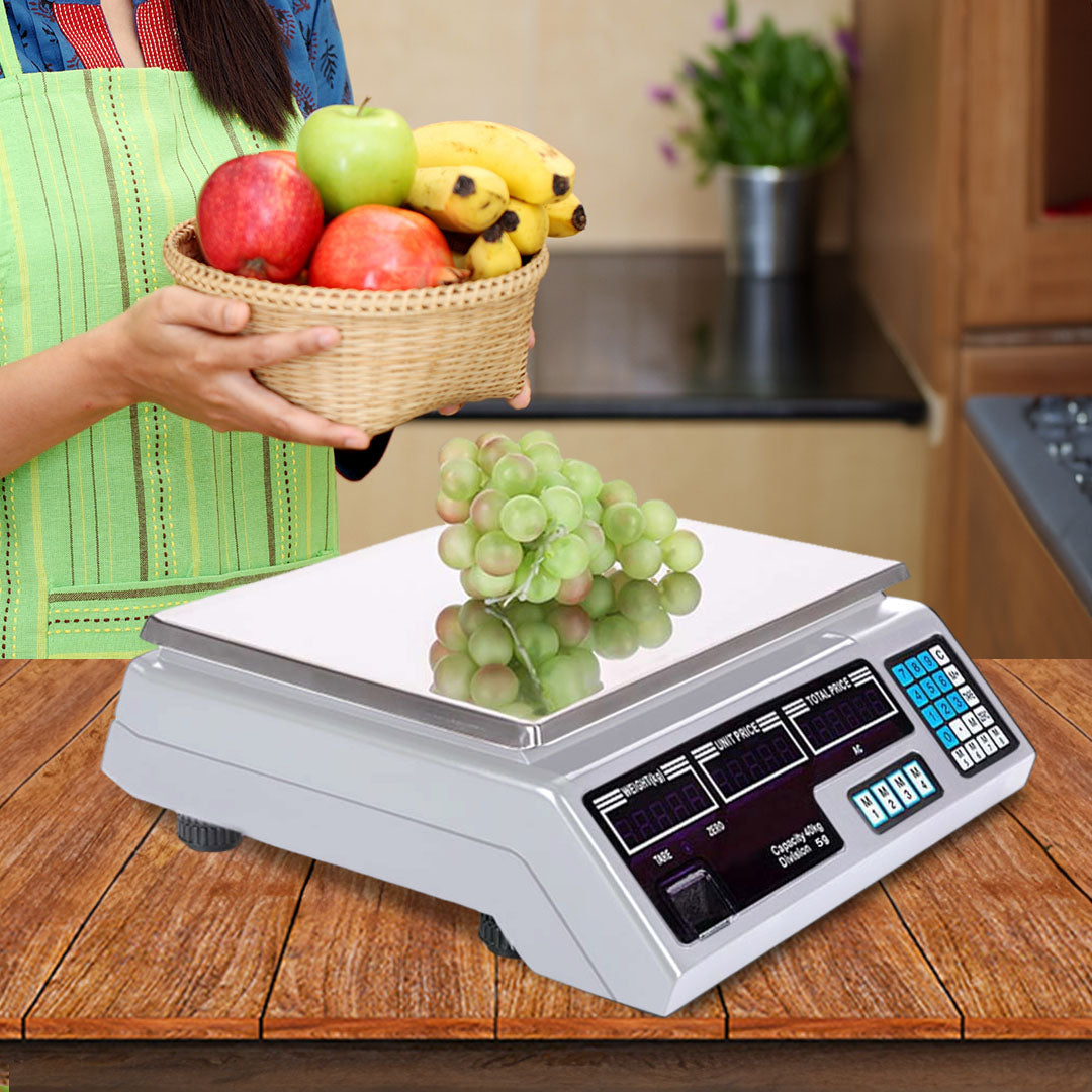 SOGA 2X 40kg Digital Kitchen Scales Shop Electronic Weight Scale Food White