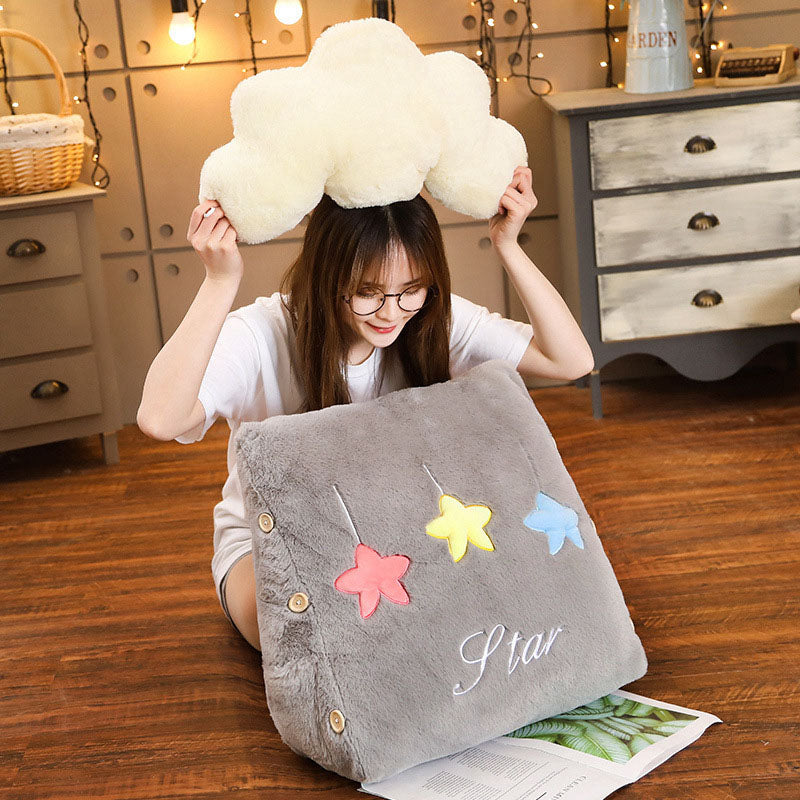 Cloud-Shaped Wedge Cushion