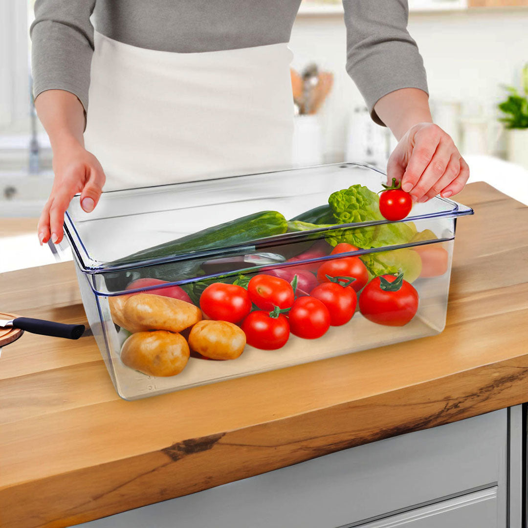 SOGA 200mm Clear Gastronorm GN Pan 1/1 Food Tray Storage