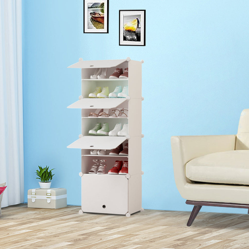 White Shoe Rack Organiser