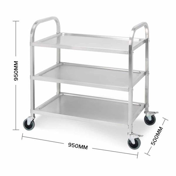 Stainless Steel Kitchen Food Cart