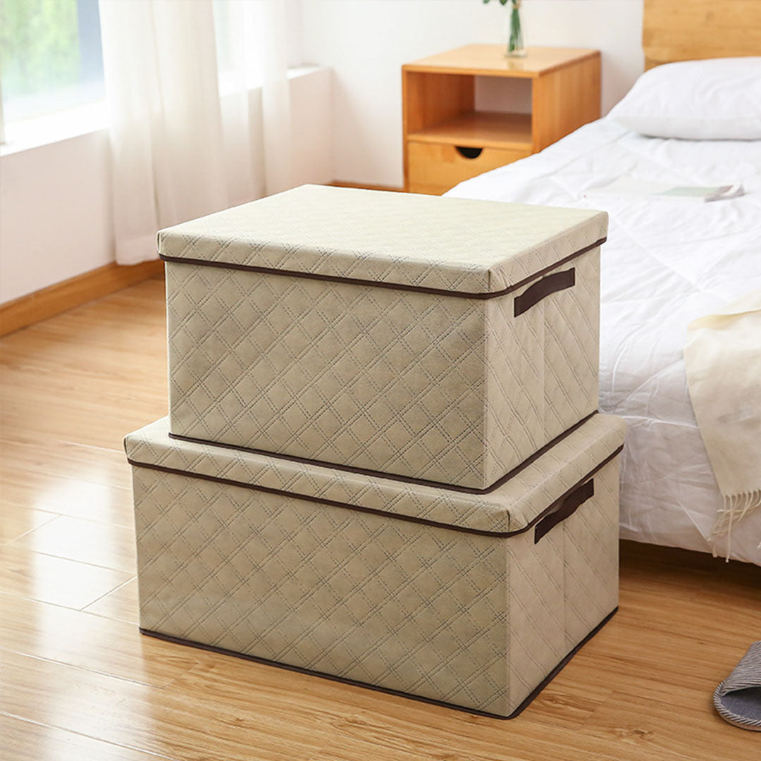 Diamond Grid Pattern Storage Box