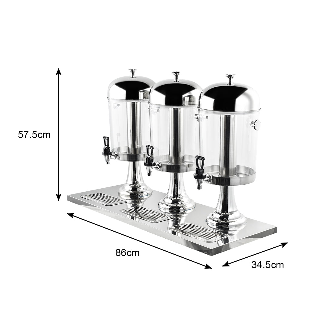 Triple Head Beverage Dispenser