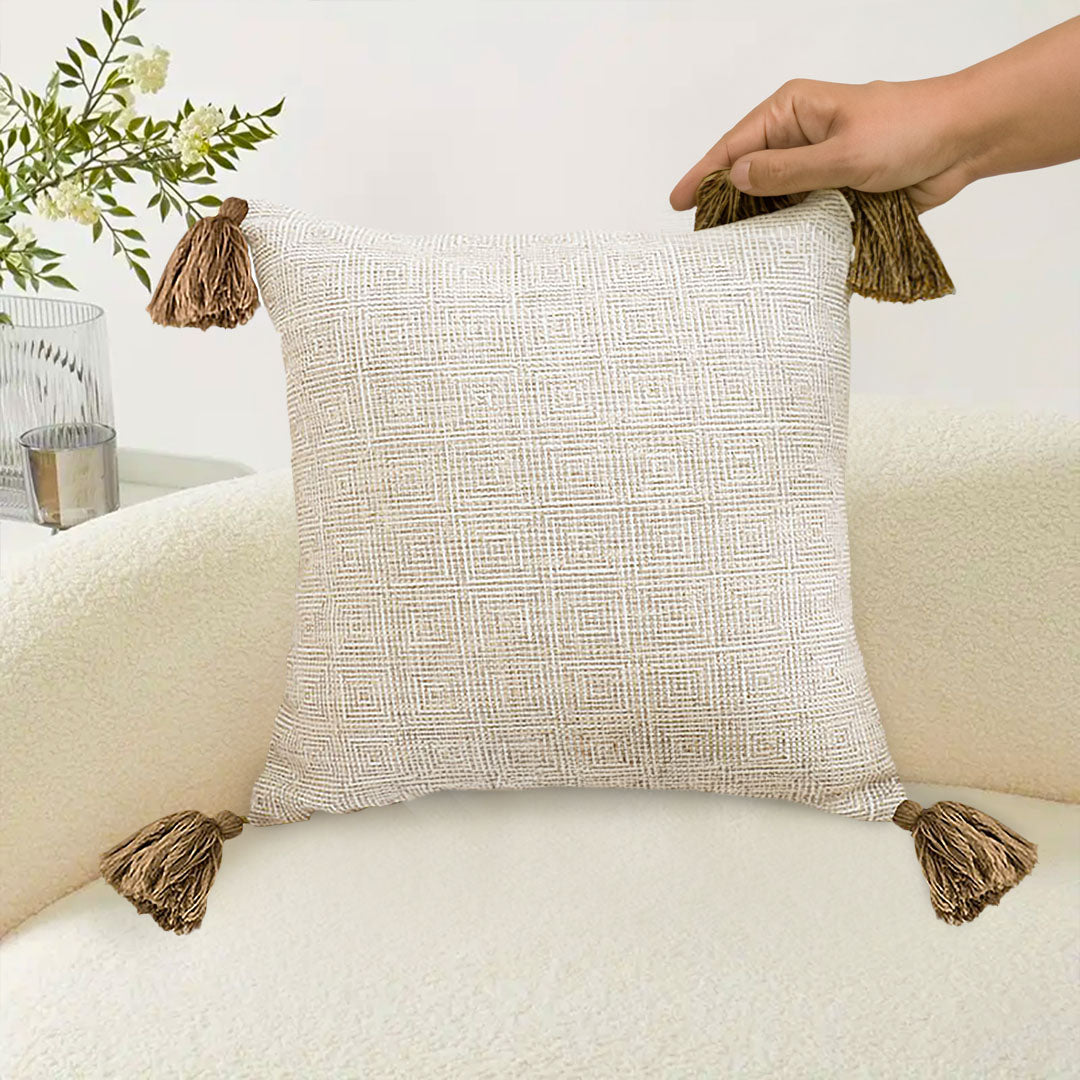 Rib Knit Throw Pillow