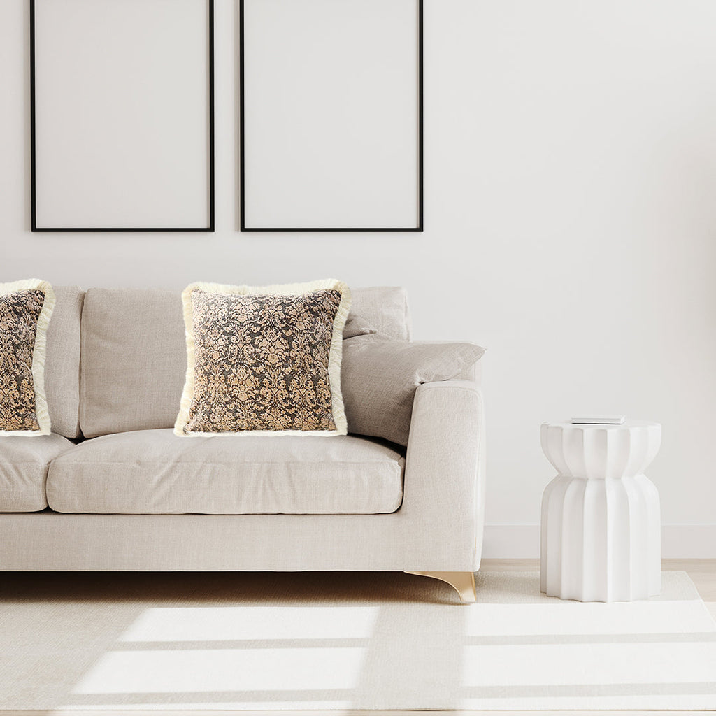 Vintage Tassel Square Throw Pillow