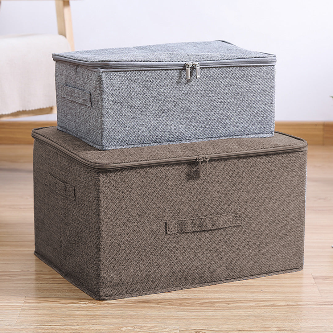 Portable Double Zipper Storage Box