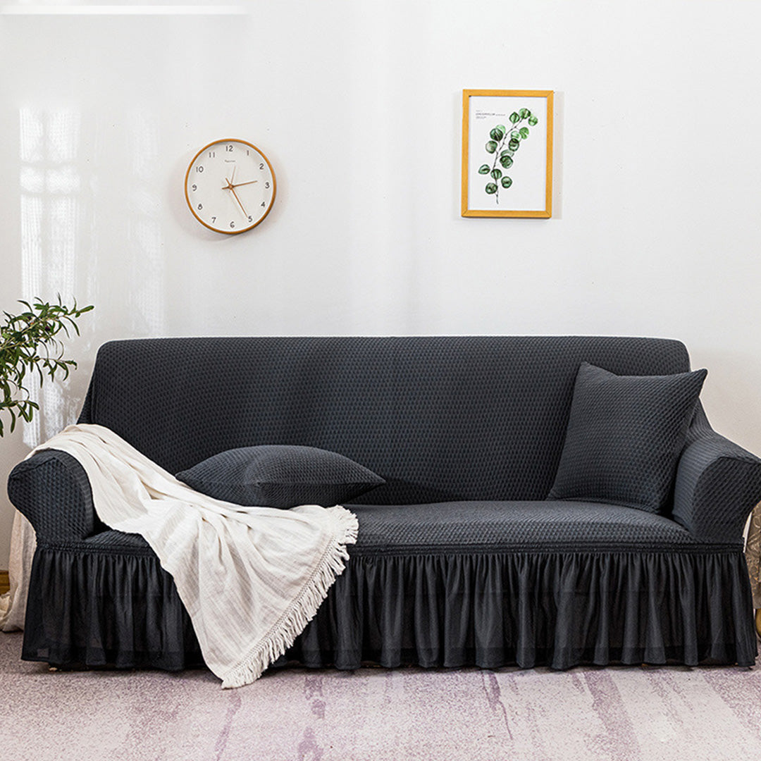 Ruffled Skirt Sofa Cover