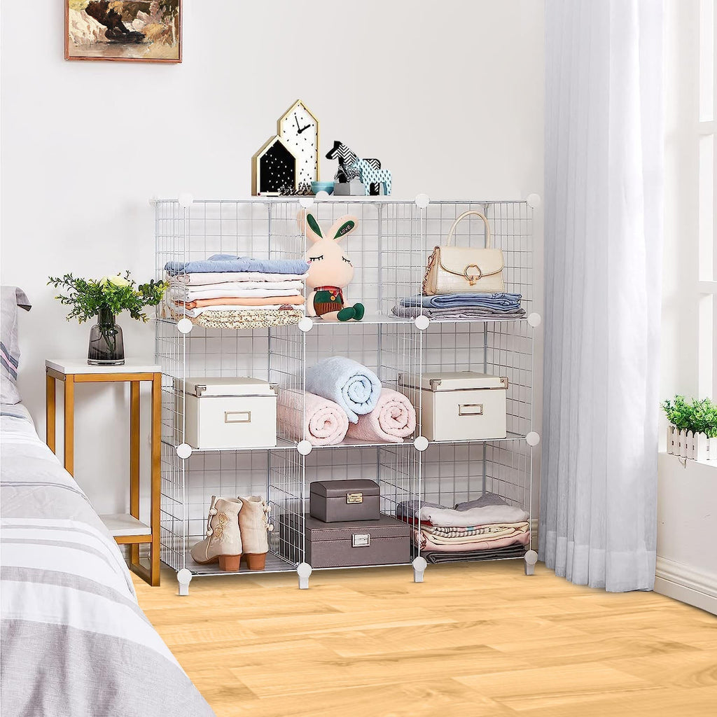 White Portable Column Storage Organiser