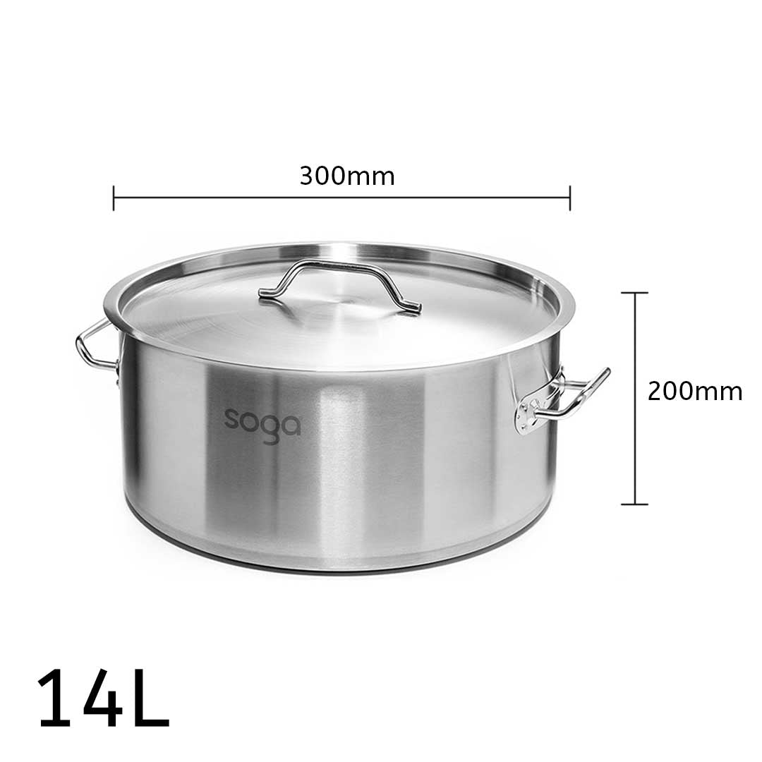 Stainless Steel Wide Stockpot