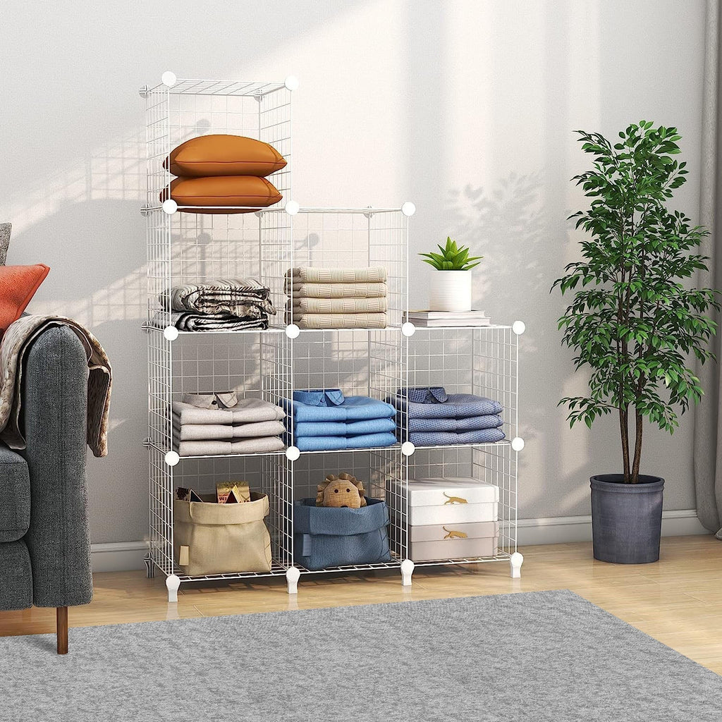 White Portable Column Storage Organiser