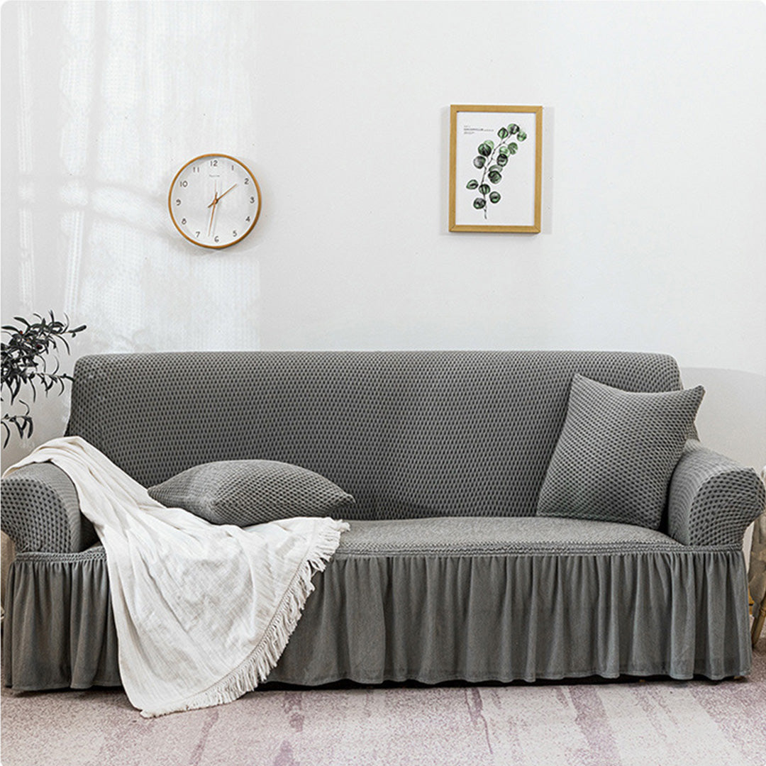 Ruffled Skirt Sofa Cover