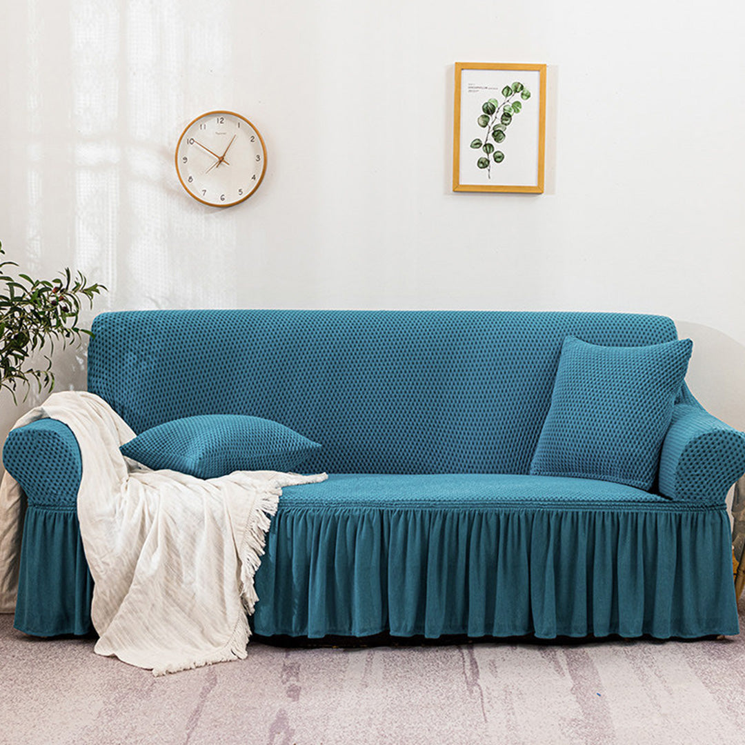 Ruffled Skirt Sofa Cover