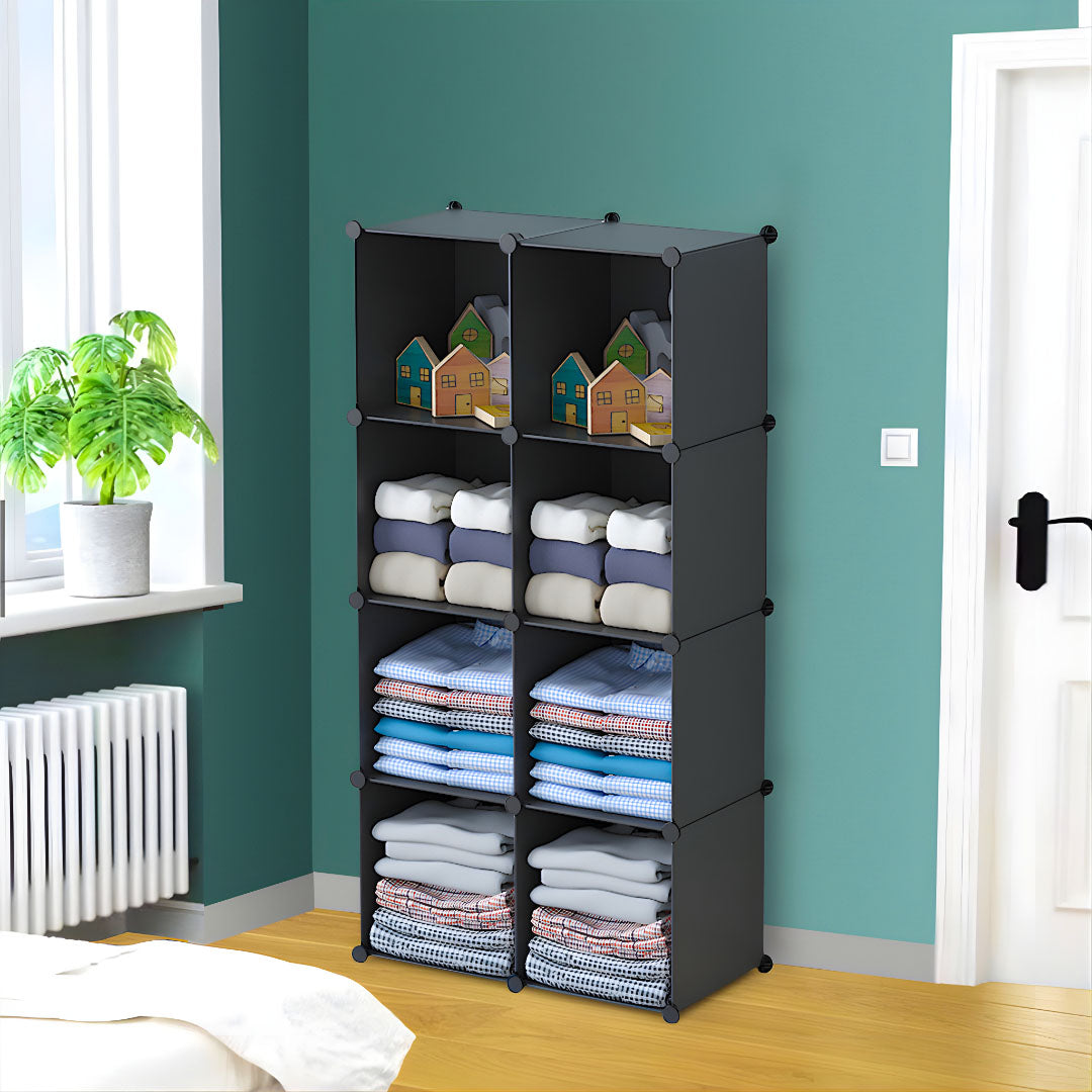 Black Portable Wardrobe Organiser