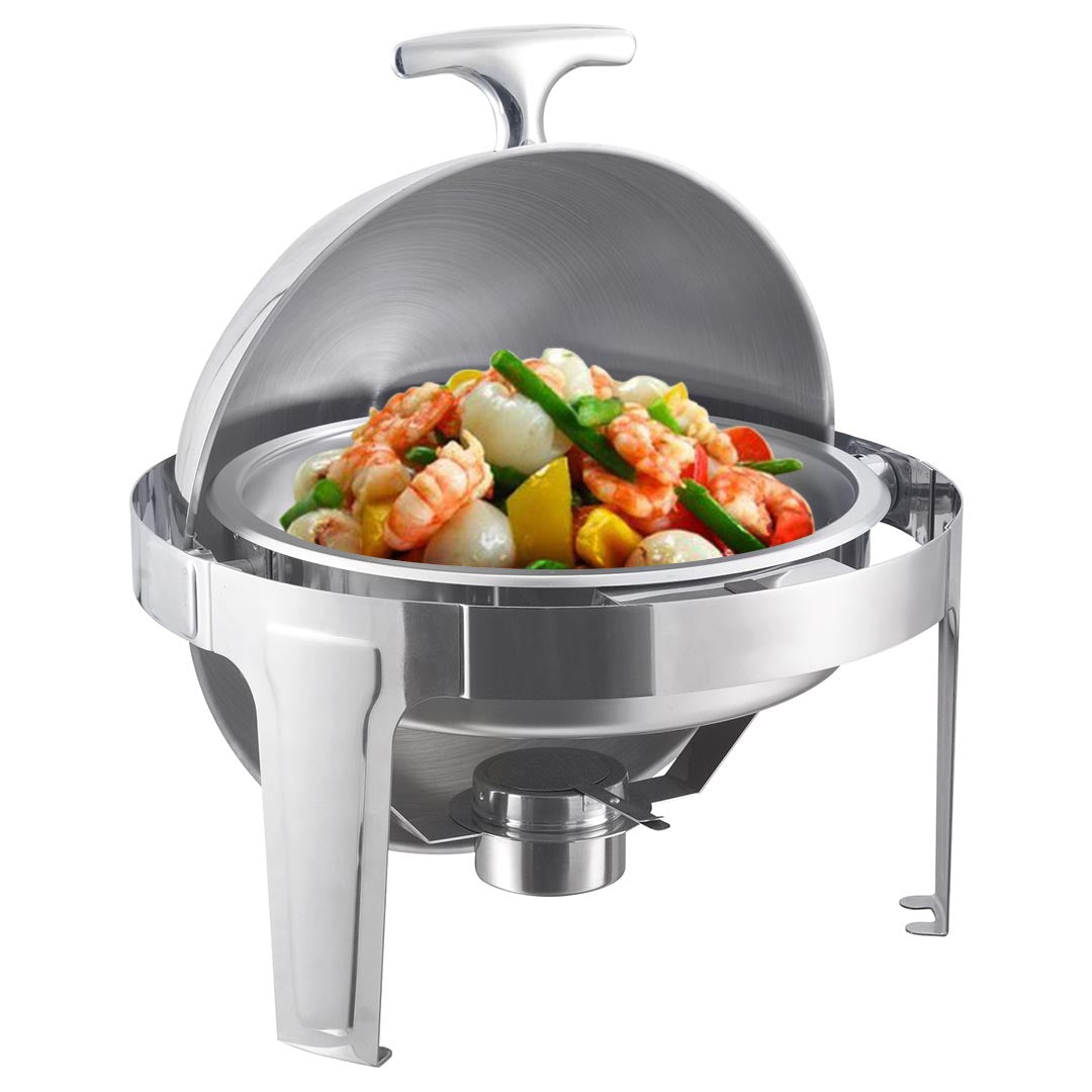 Round Roll Top Chafing Dish