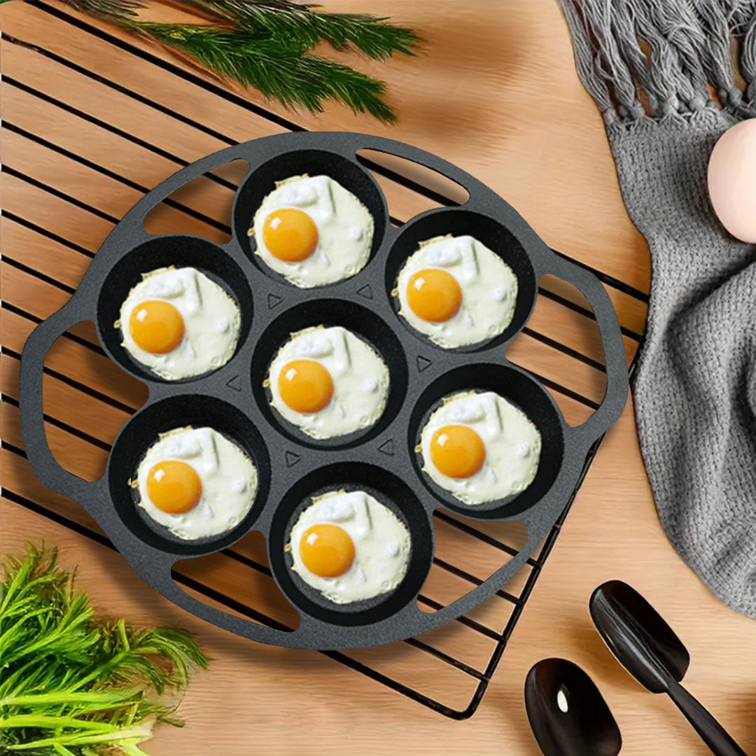 7 Holes Grill Mold FryPan