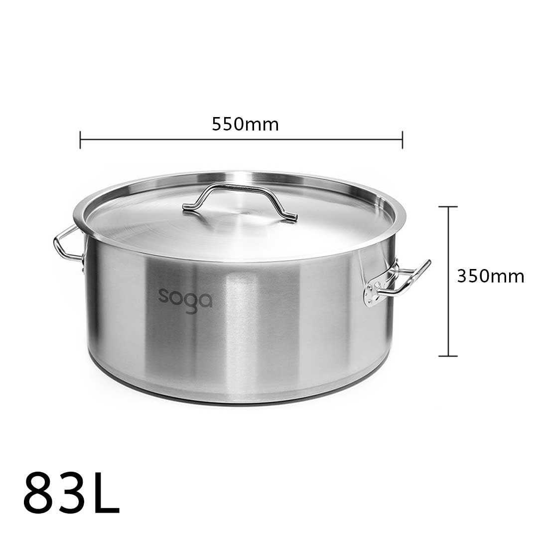 Stainless Steel Wide Stockpot