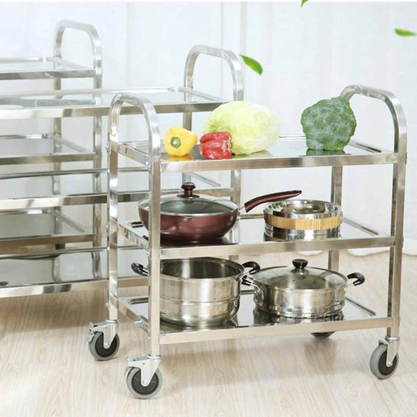 Stainless Steel Kitchen Food Cart