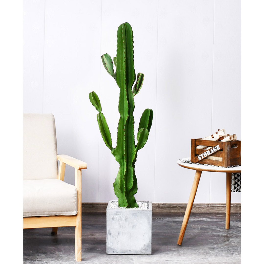 SOGA 2X 105cm Green Artificial Indoor Cactus Tree Fake Plant Simulation Decorative 6 Heads