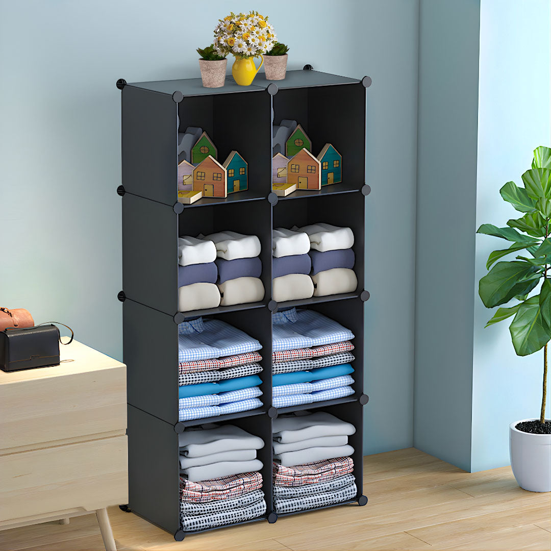 Black Portable Wardrobe Organiser