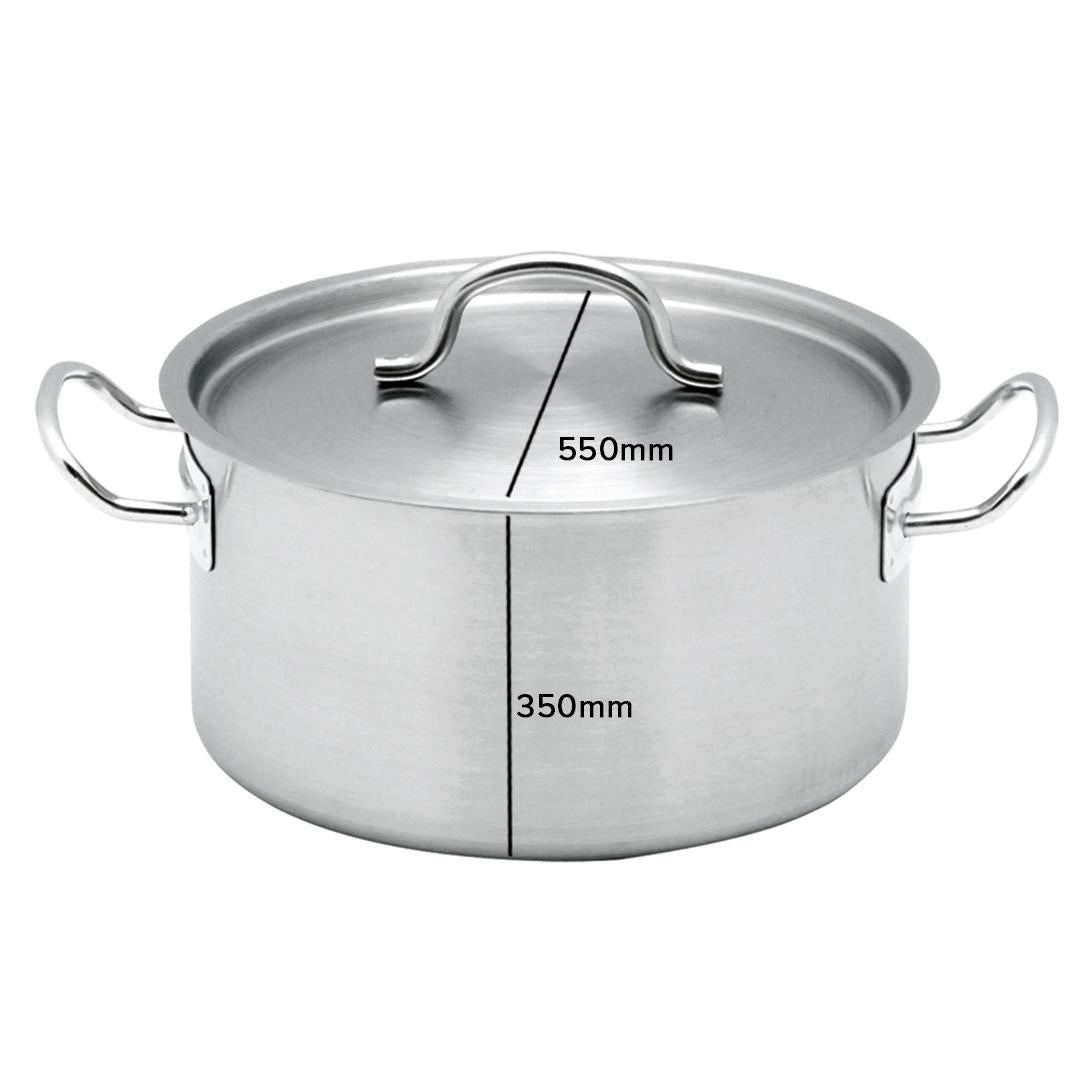 Stainless Steel Wide Stockpot