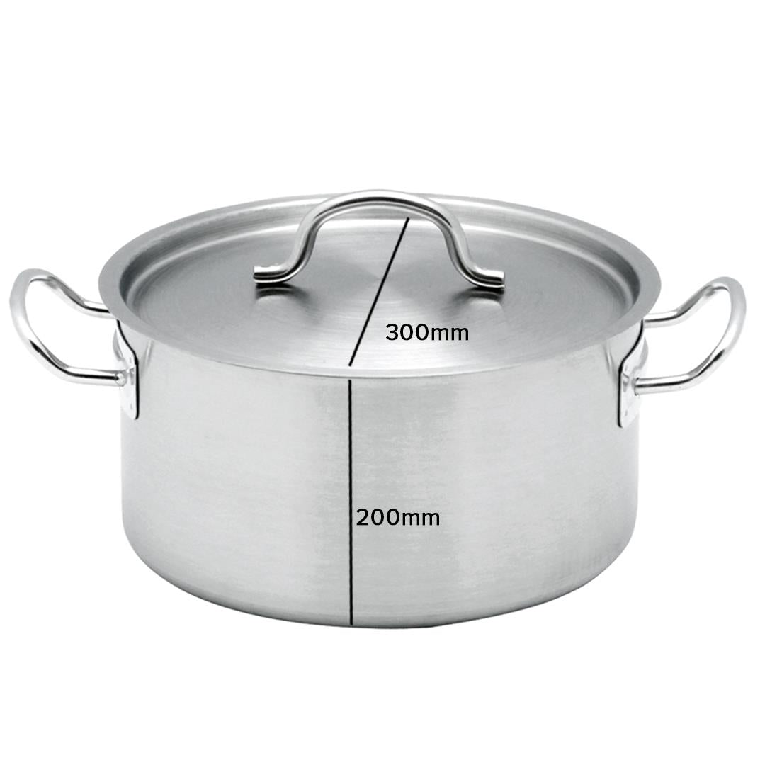 Stainless Steel Wide Stockpot