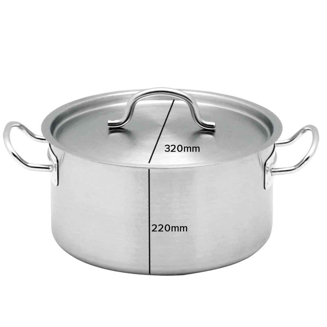 Stainless Steel Wide Stockpot