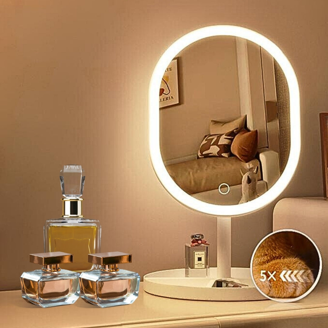 White Oval Smart LED Mirror