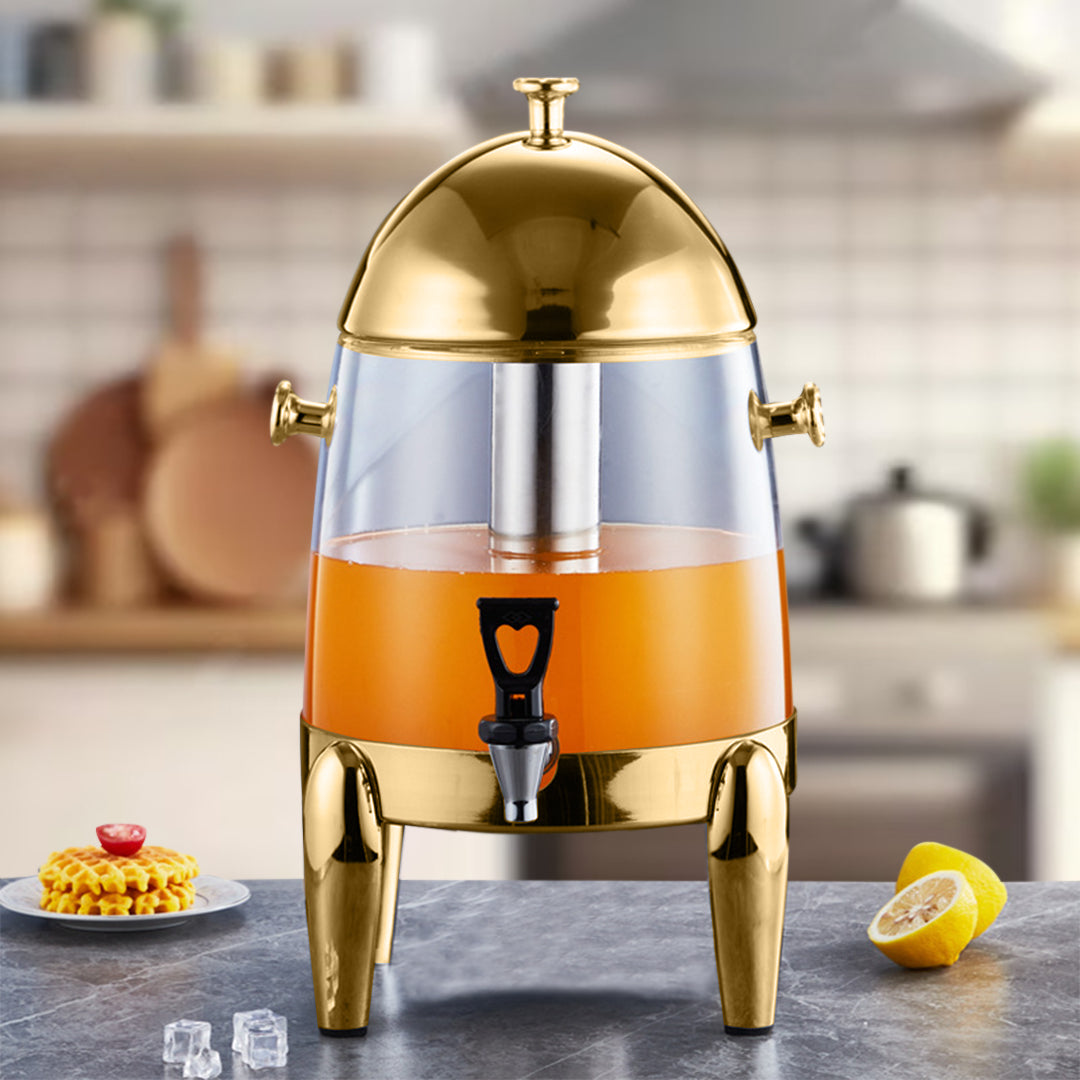 Beverage Dispenser Gold Accents