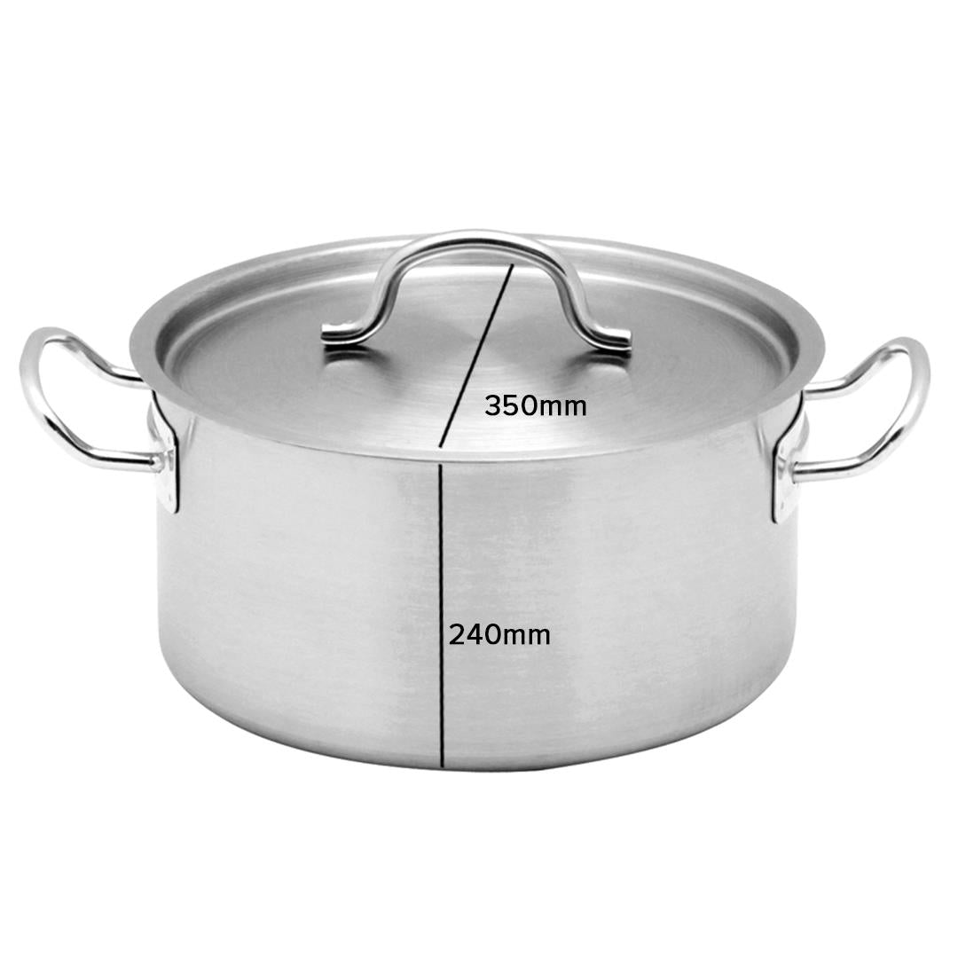 Stainless Steel Wide Stockpot