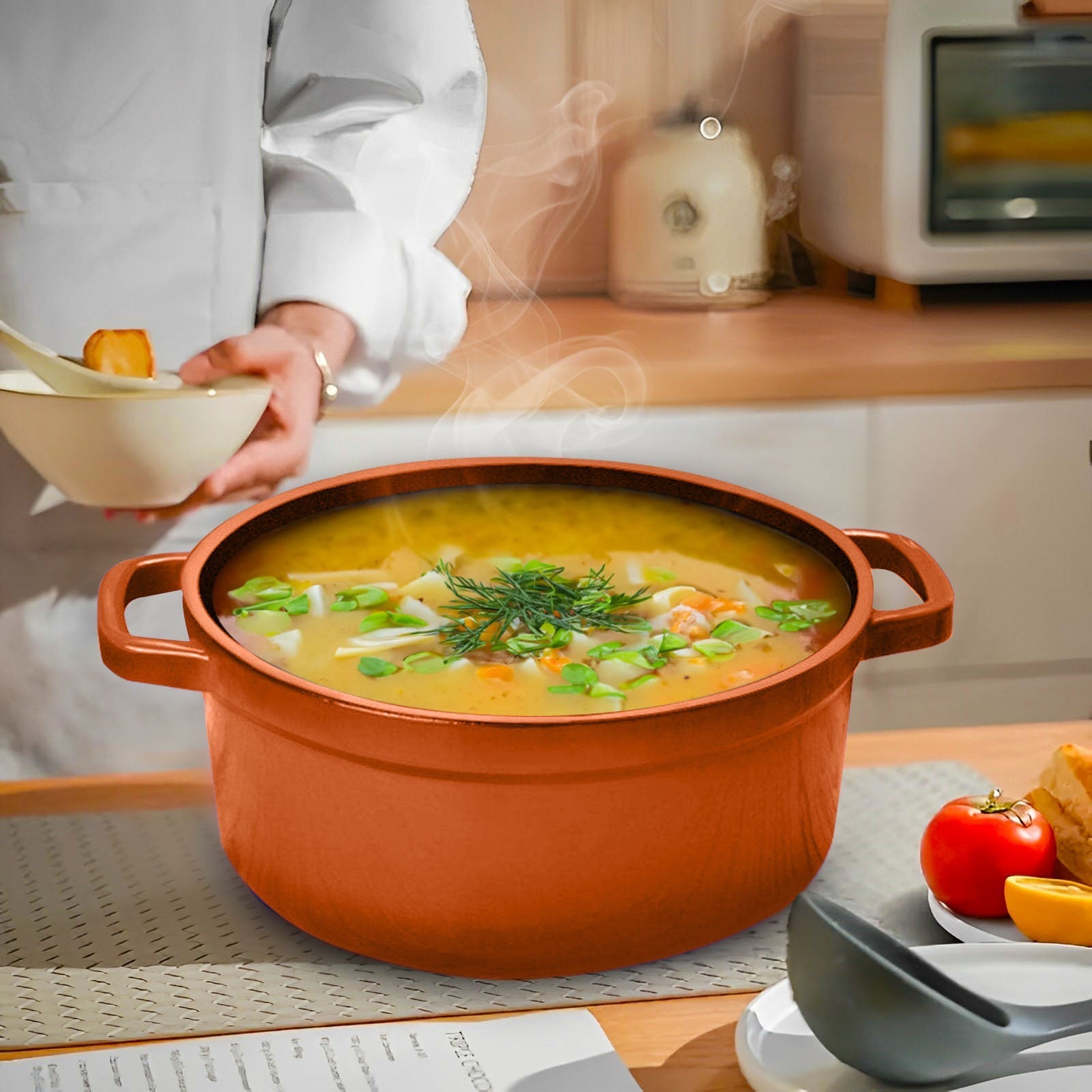 Porcelain Stew Cooking Pot