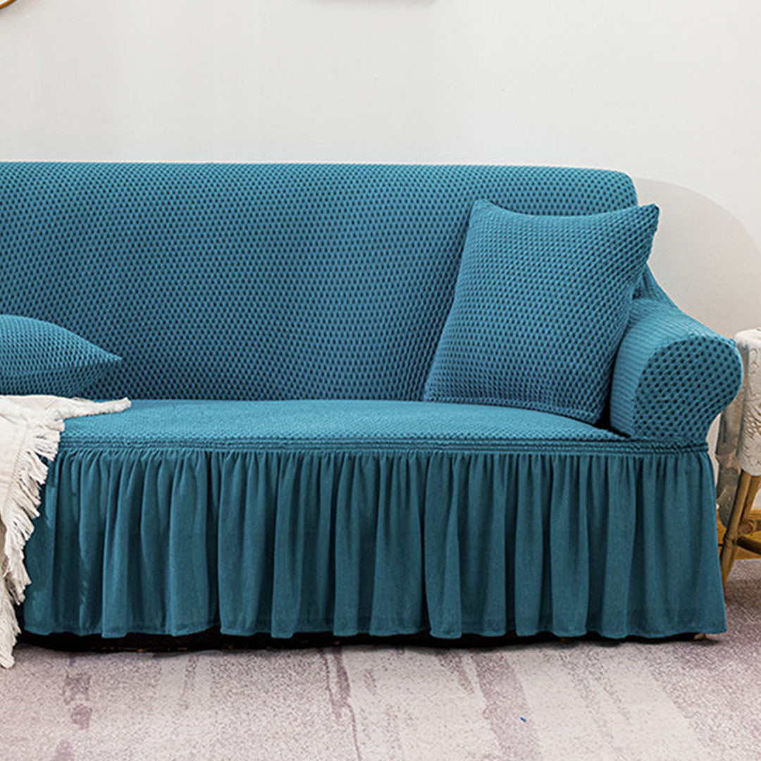 Ruffled Skirt Sofa Cover