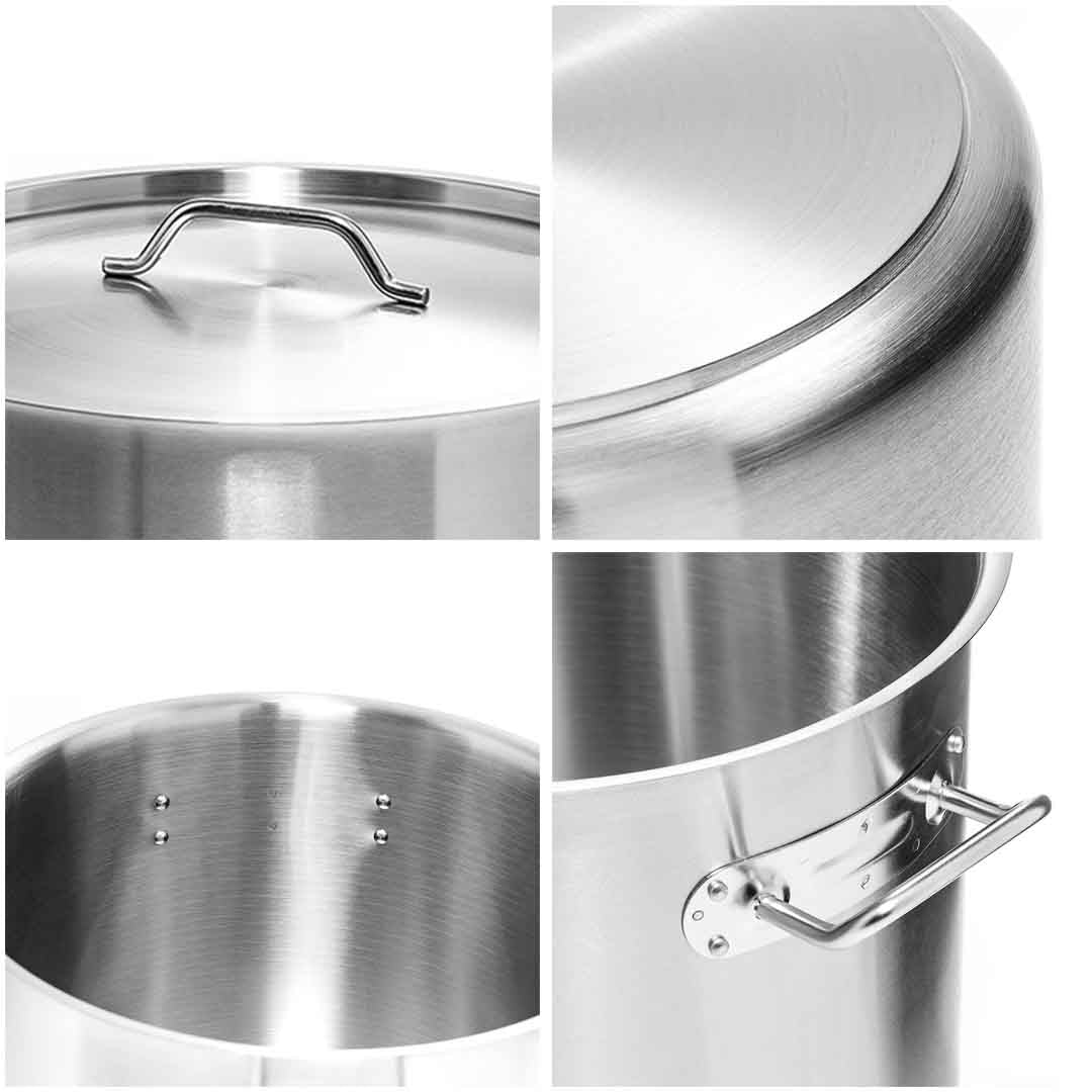 Stainless Steel Wide Stockpot