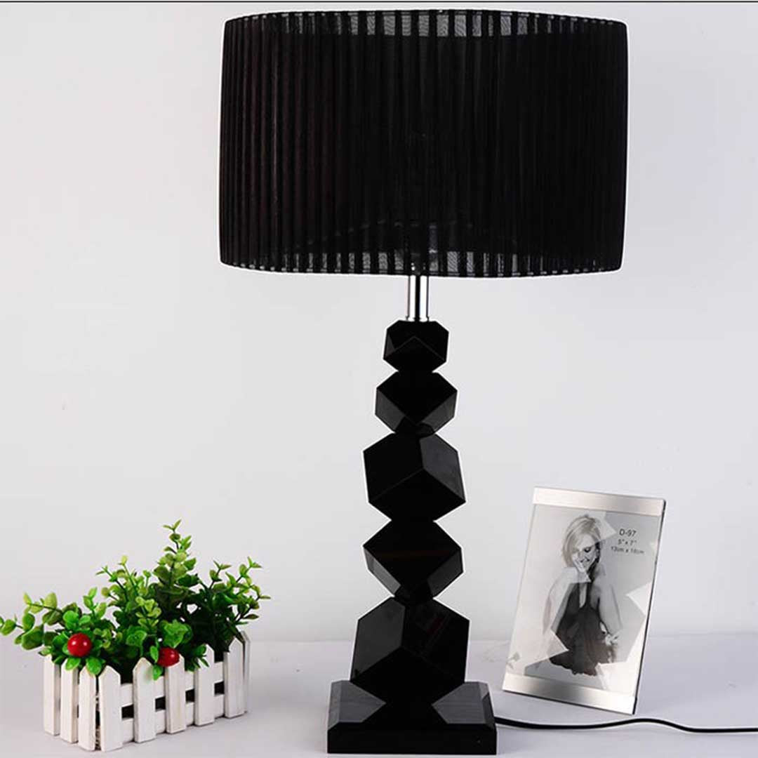 Table Lamp With Dark Shade Led