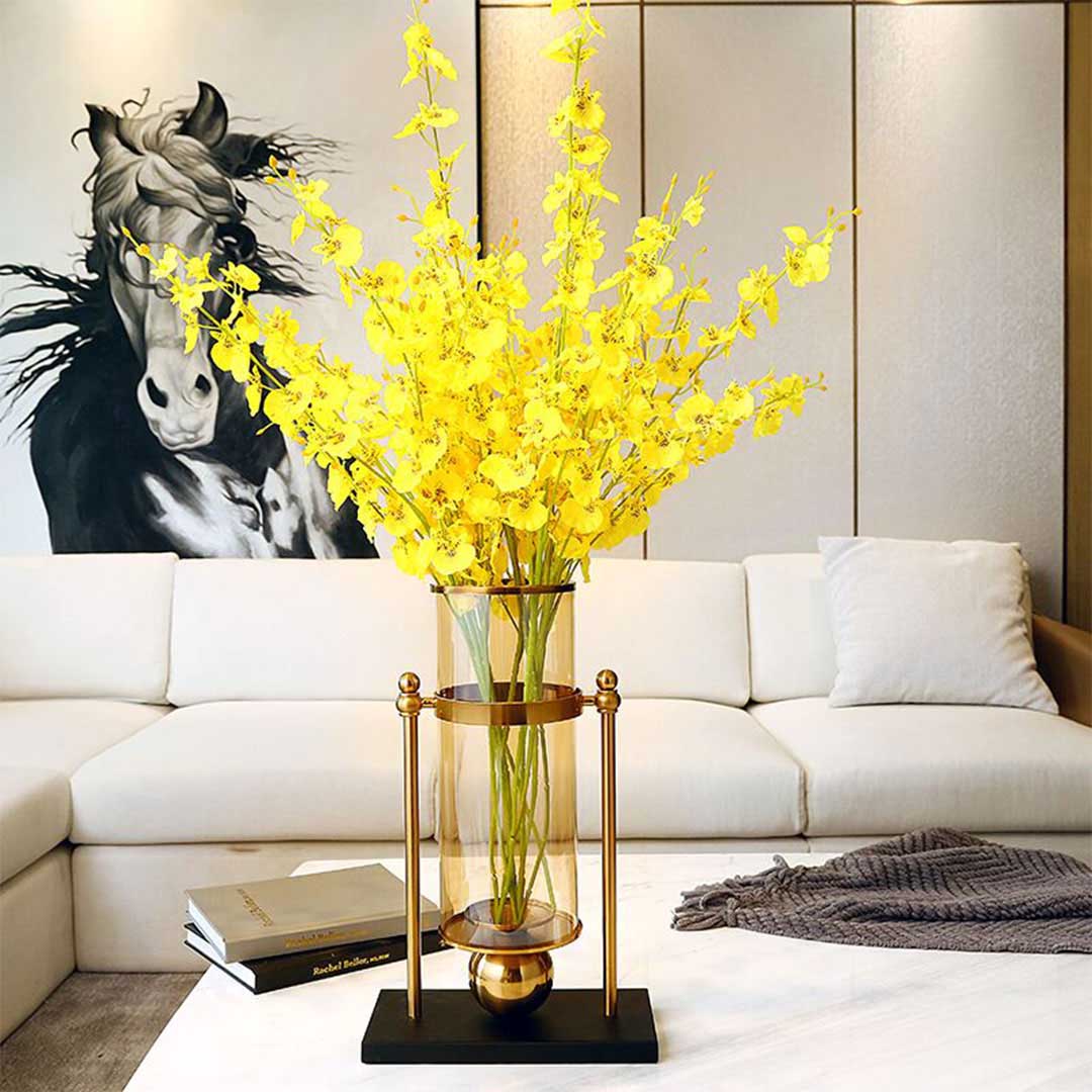 Modern Transparent Glass Flower Vase