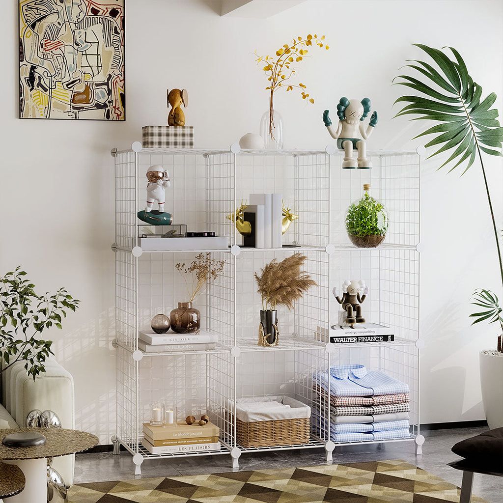 White Portable Column Storage Organiser