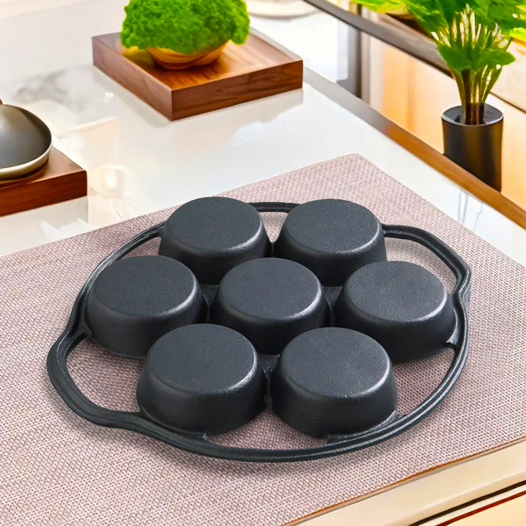 7 Holes Grill Mold FryPan