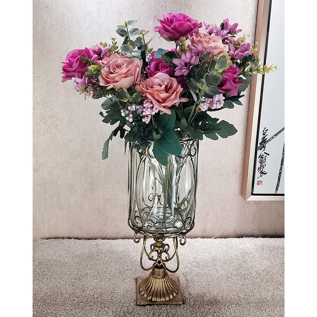 Clear Cylinder Flower Vase