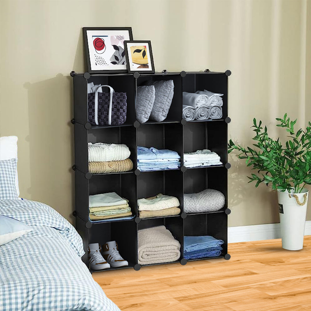 Black Portable Wardrobe Organiser