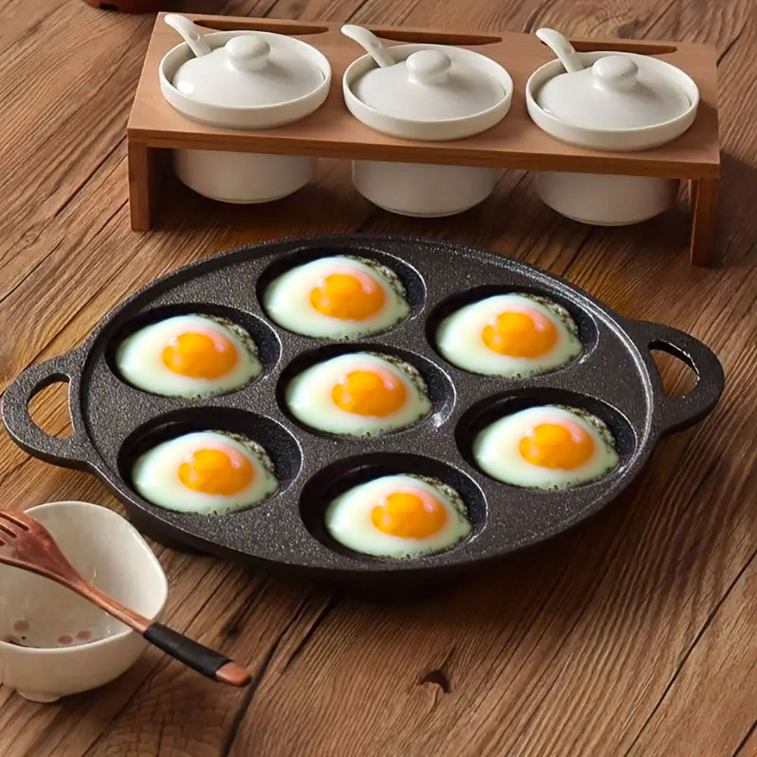 7 Holes Mold FryPan