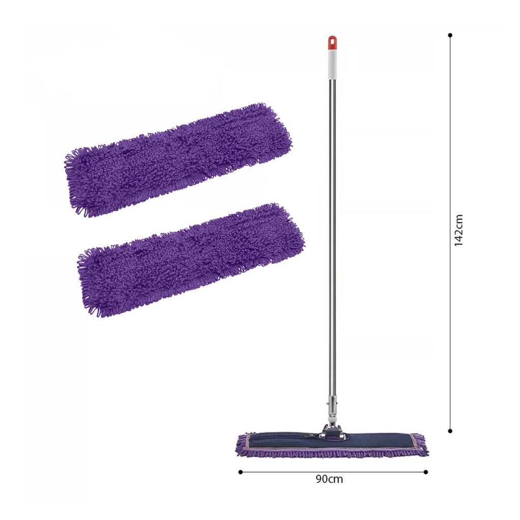 Microfiber Flat Mop (2 pcs Mop Cover)