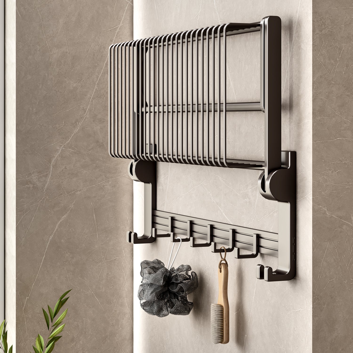 Wall-Mounted Towel Rack