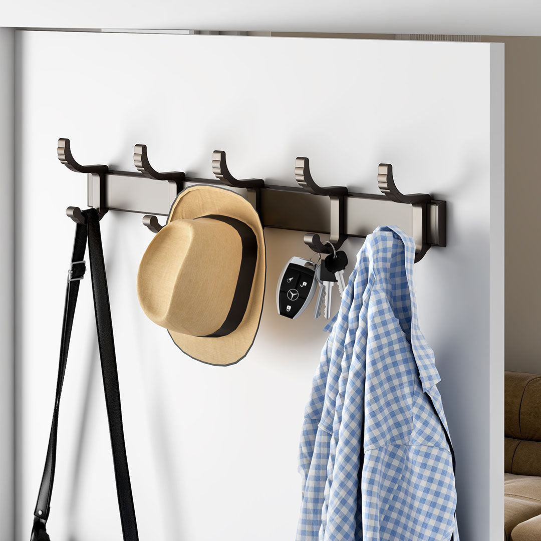 Hanger Type Rack Wall-Mounted Hanger Rack – Simple Mart Home Essentials