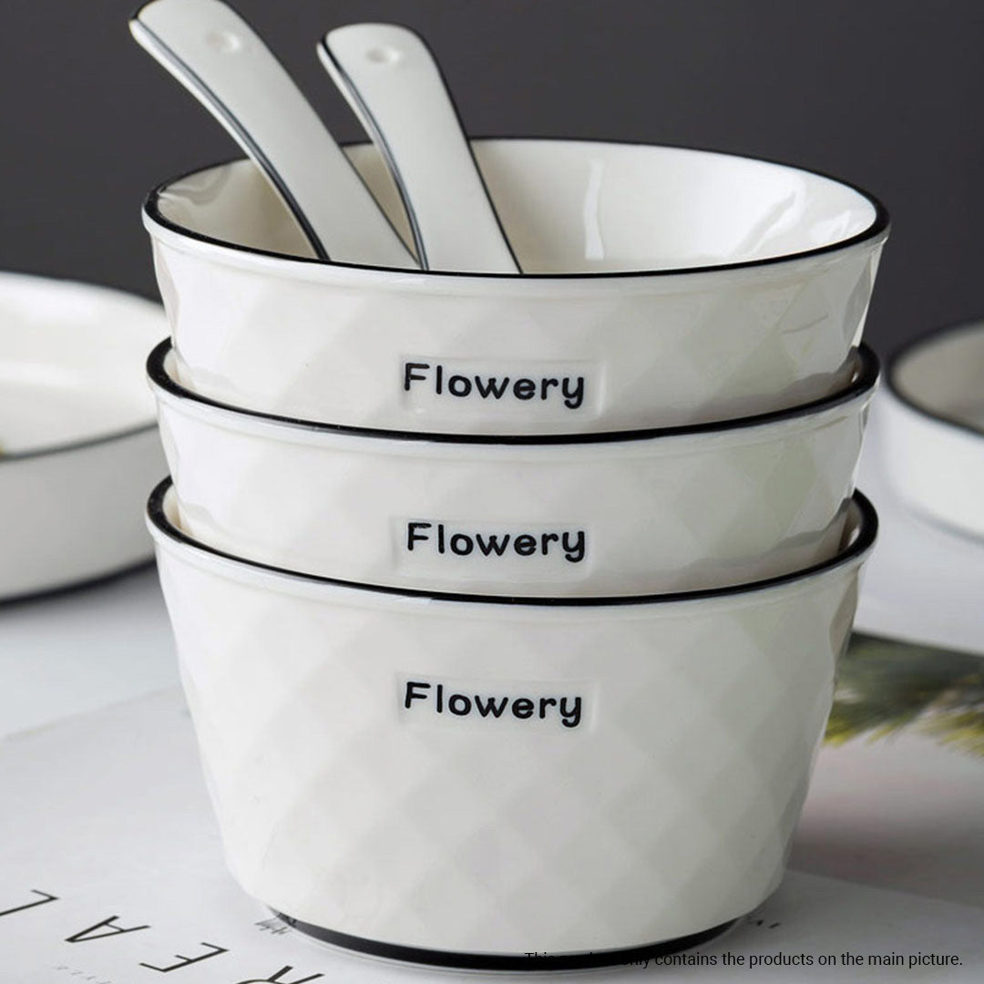 Ceramic Dinnerware Bowl Set