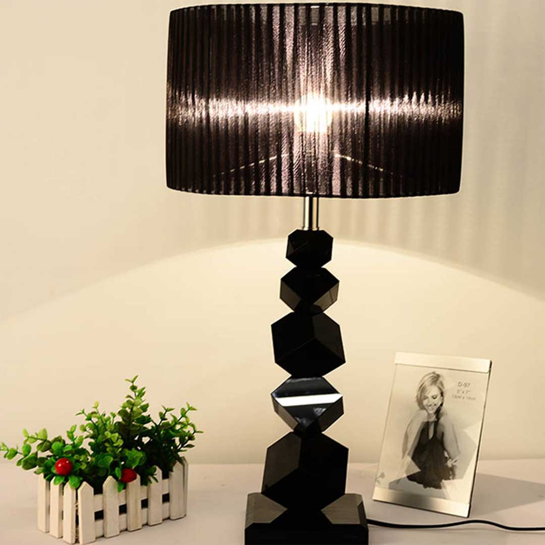 Table Lamp With Dark Shade Led