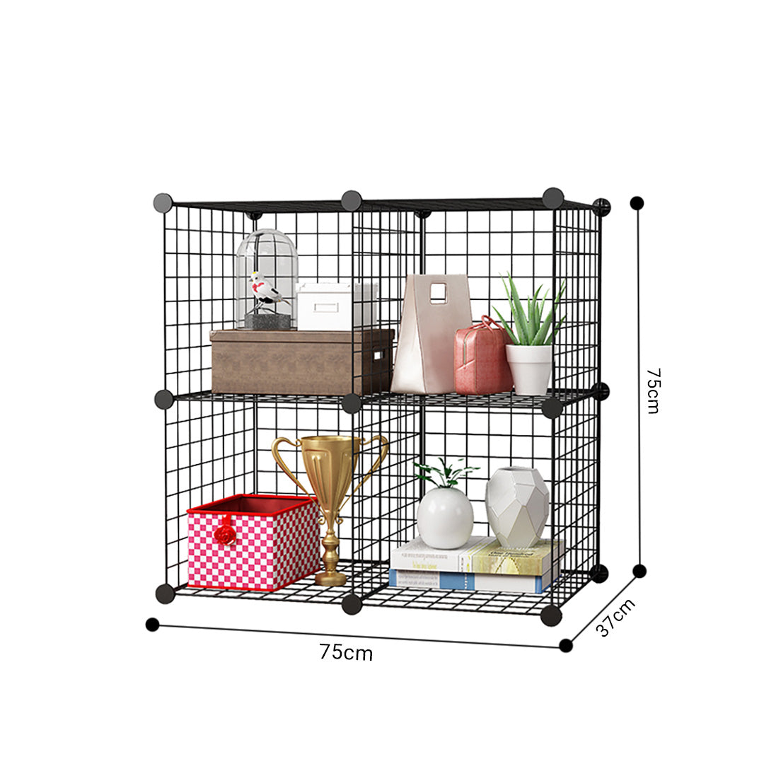 Black Portable Cube Storage Organiser