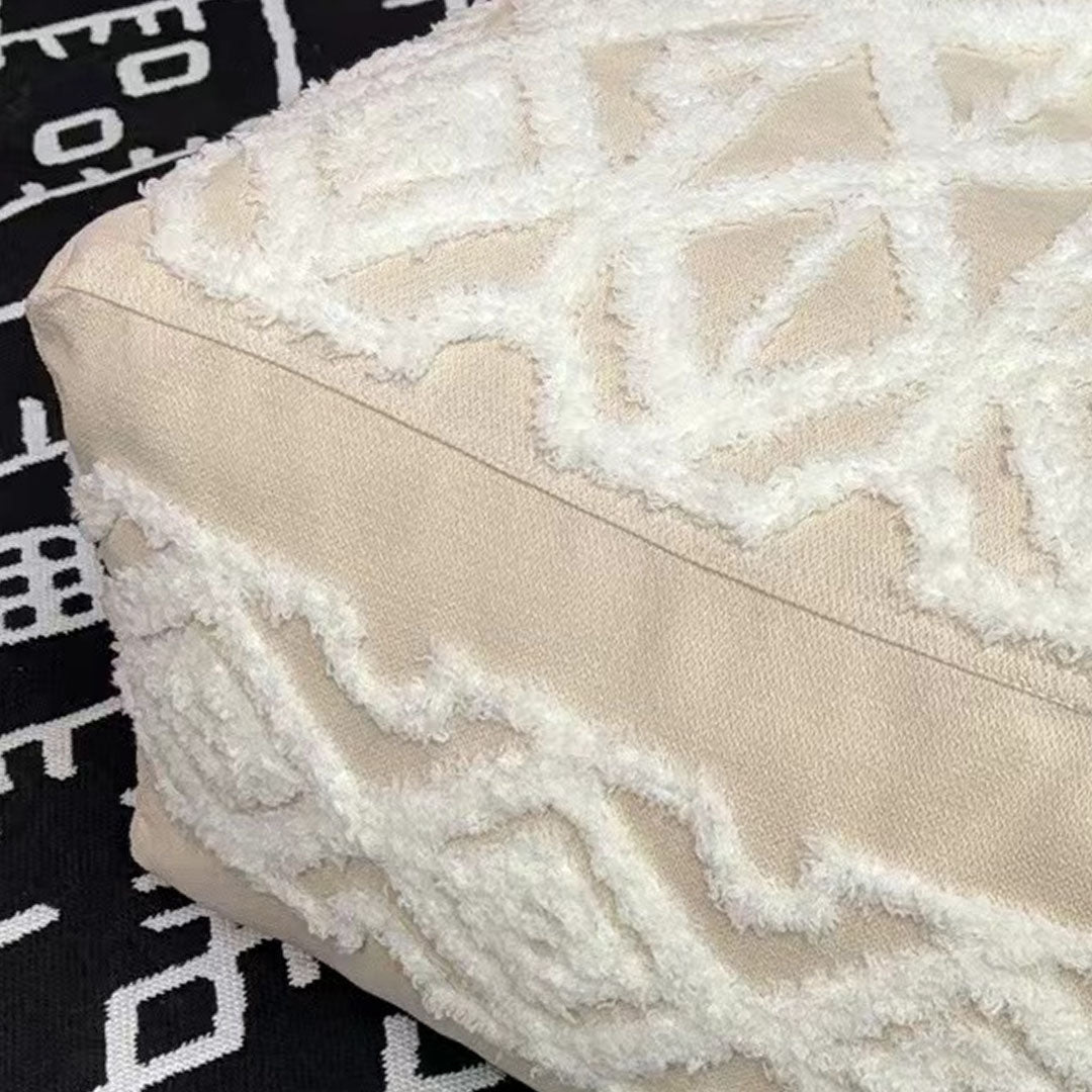 Patterned Pouffe Cushion