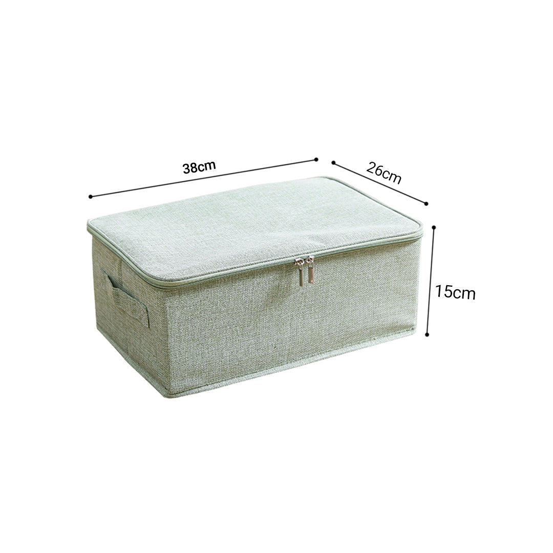 Portable Double Zipper Storage Box