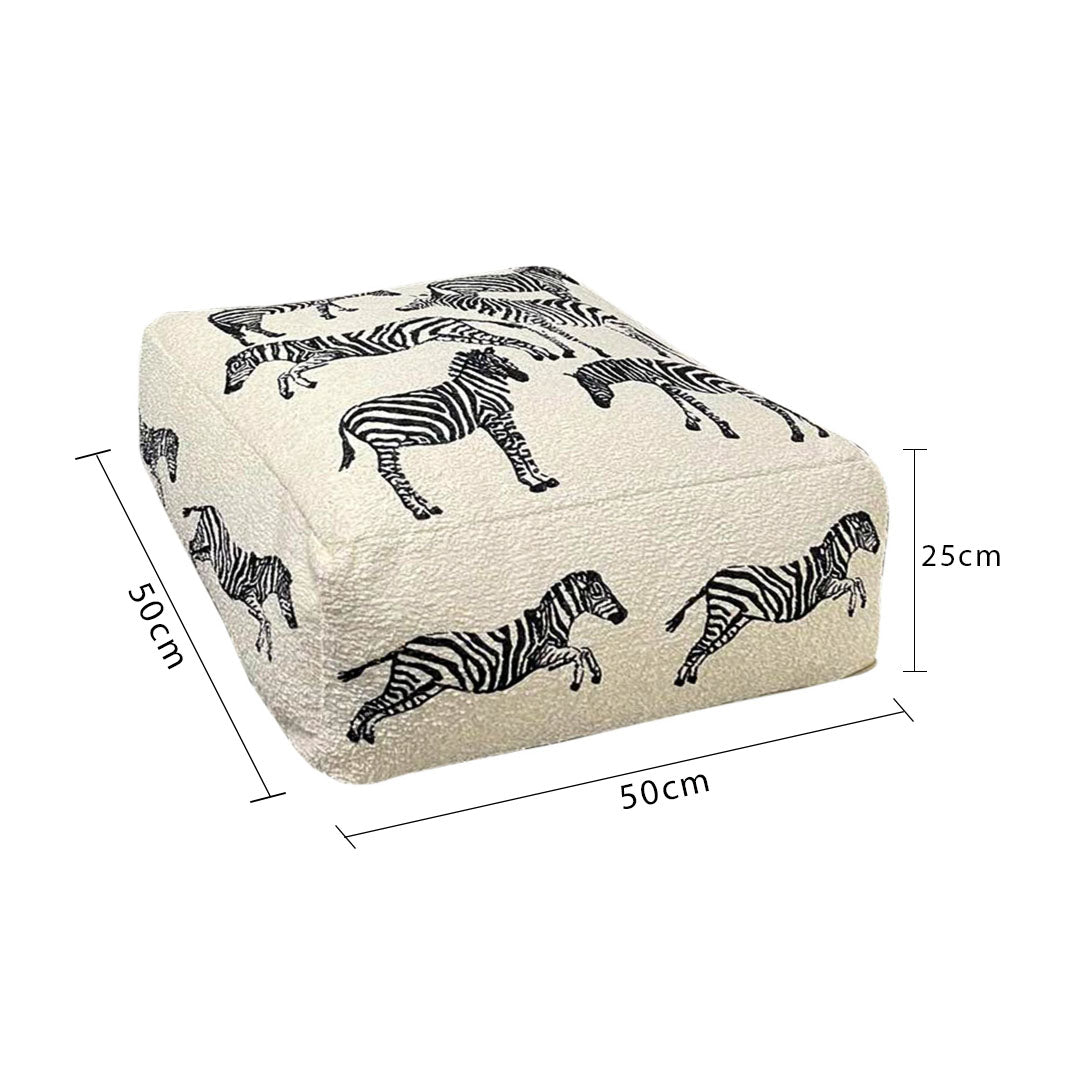 Animal Print Pouffe Cushion