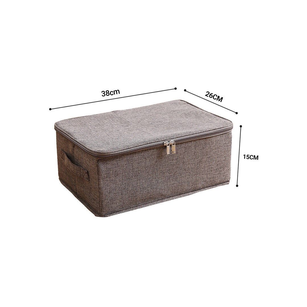 Portable Double Zipper Storage Box